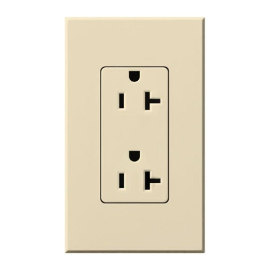 Lutron Architectural 20 A tamper-resistant duplex receptacle in Beige
