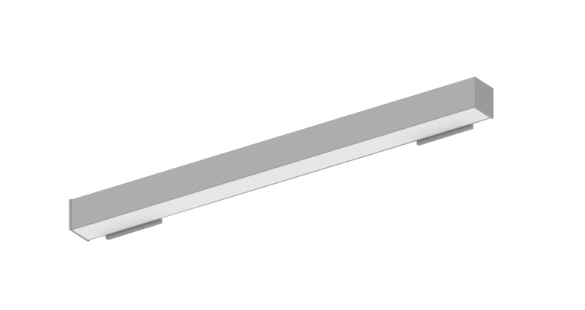 Nora Lighting NWLIN-21030A/L2-R2 2' L-Line LED Wall Mount Linear, 2100lm / 3000K, 2"x4" Left Plate & 2"x4" Right Plate, Al...