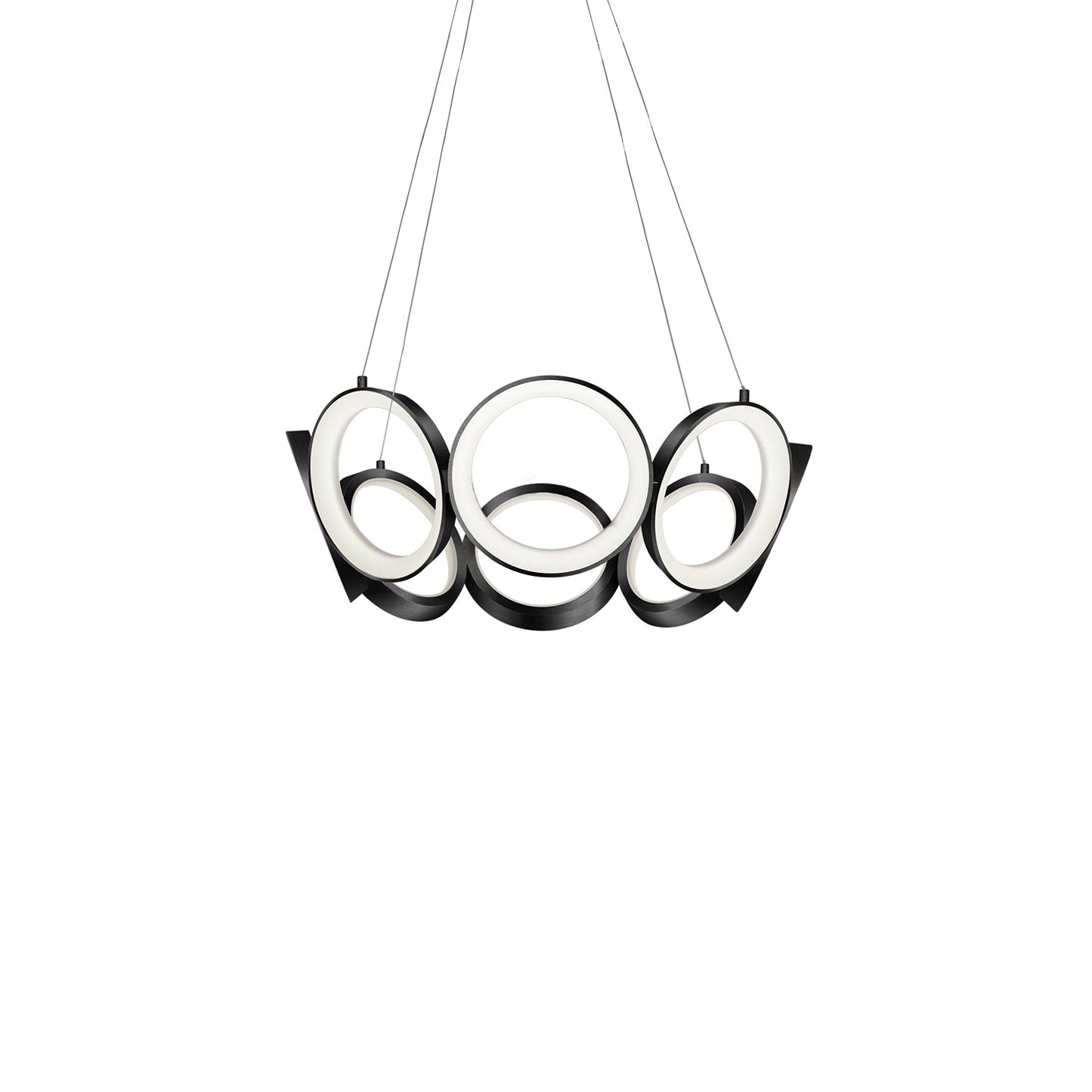 Kuzco Oros black chandelier CH94824-BK