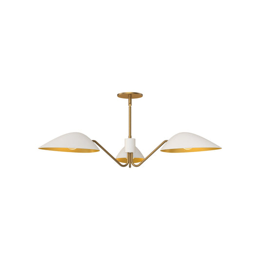 Alora Mood Oscar aged gold pendant PD550336WHAG