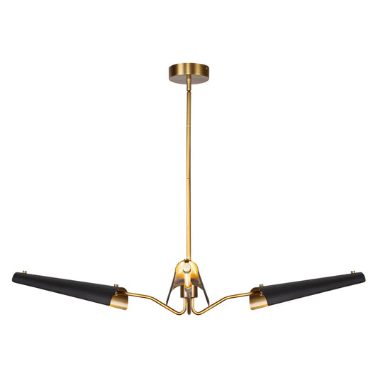 Alora Osorio matte black chandelier CH347346MBVB