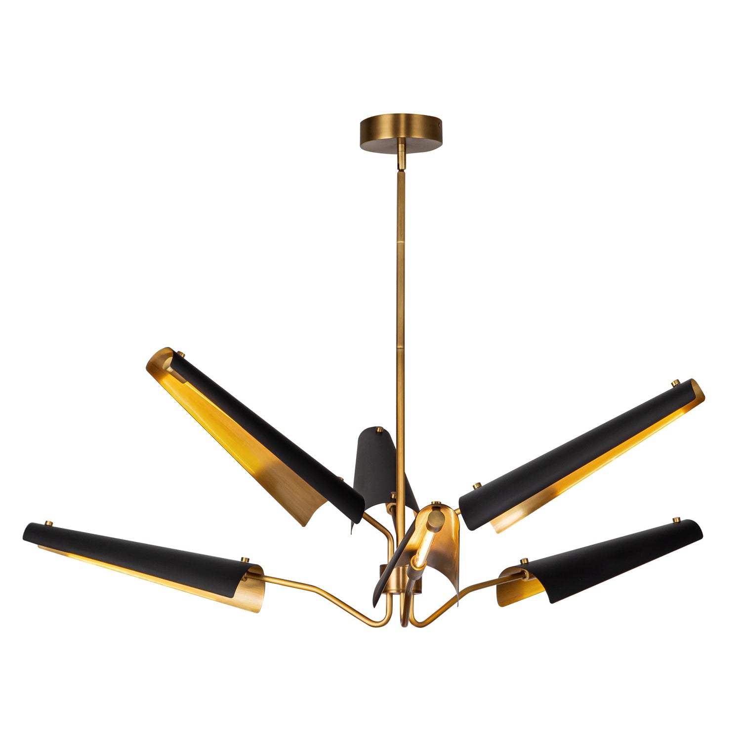 Alora Osorio matte black chandelier CH347646MBVB