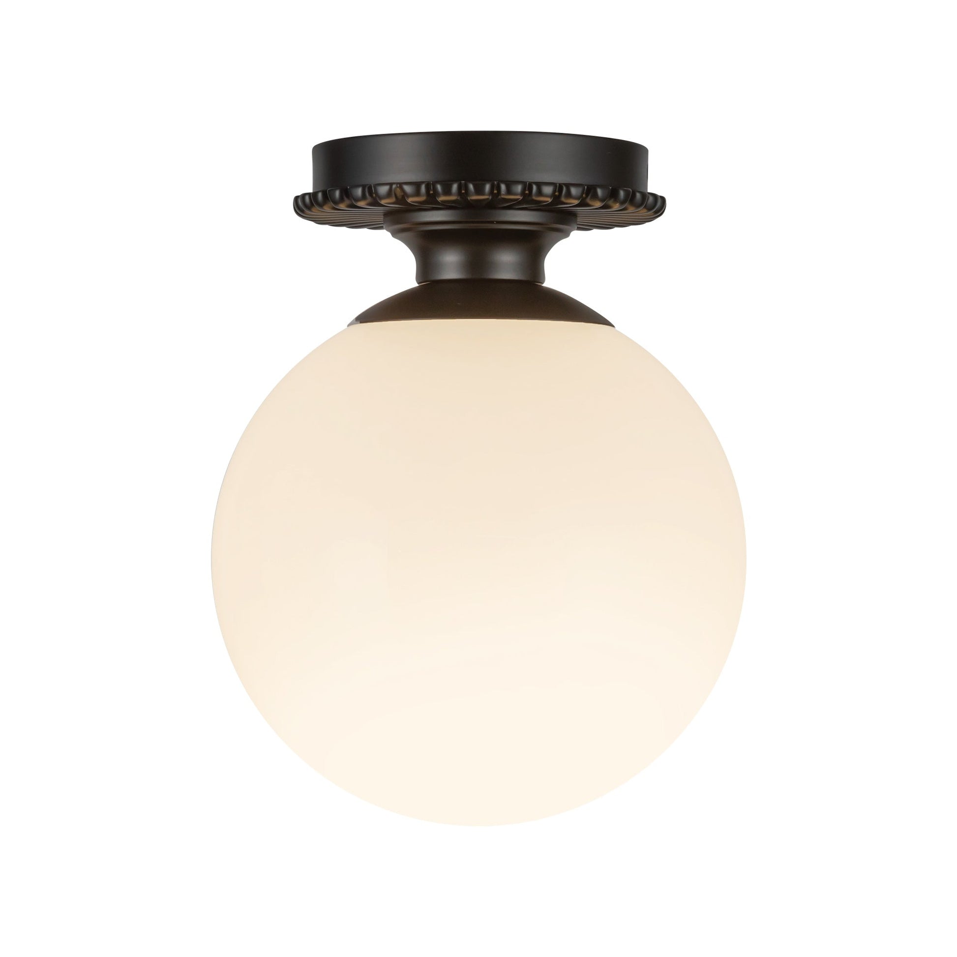 Alora Mood Otis matte black semi-flush mount SF430108MBGO