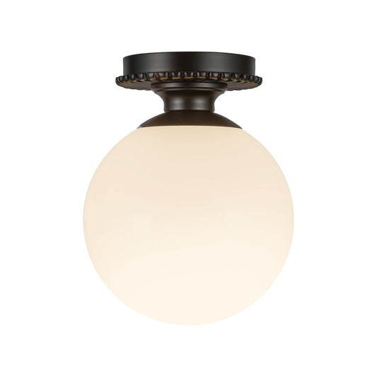 Alora Mood Otis matte black semi-flush mount SF430108MBGO