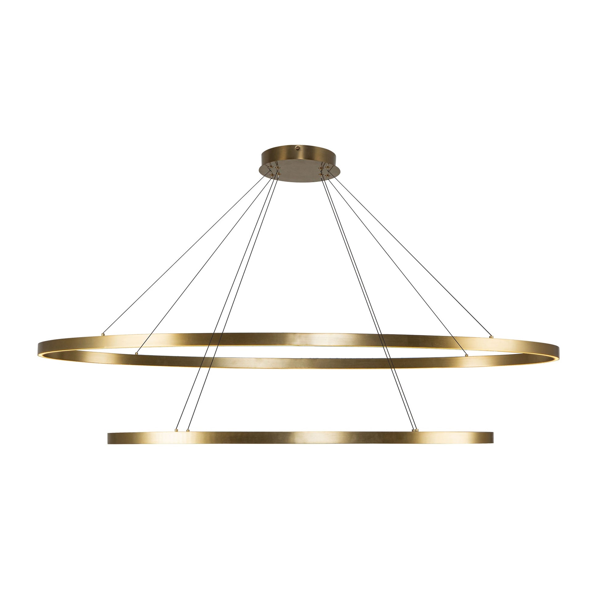 Kuzco Ovale brushed gold chandelier CH79253-BG