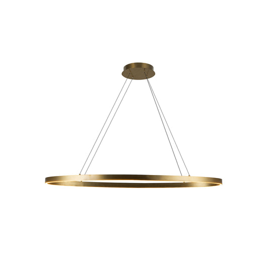 Kuzco Ovale brushed gold linear pendant LP79140-BG