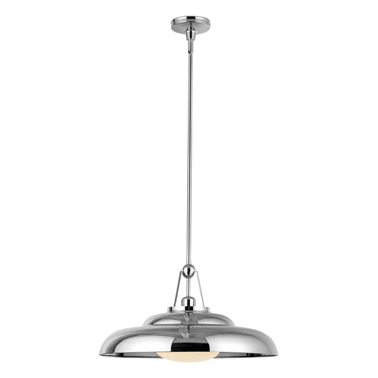 Alora Palmetto polished nickel pendant PD344020PNGO