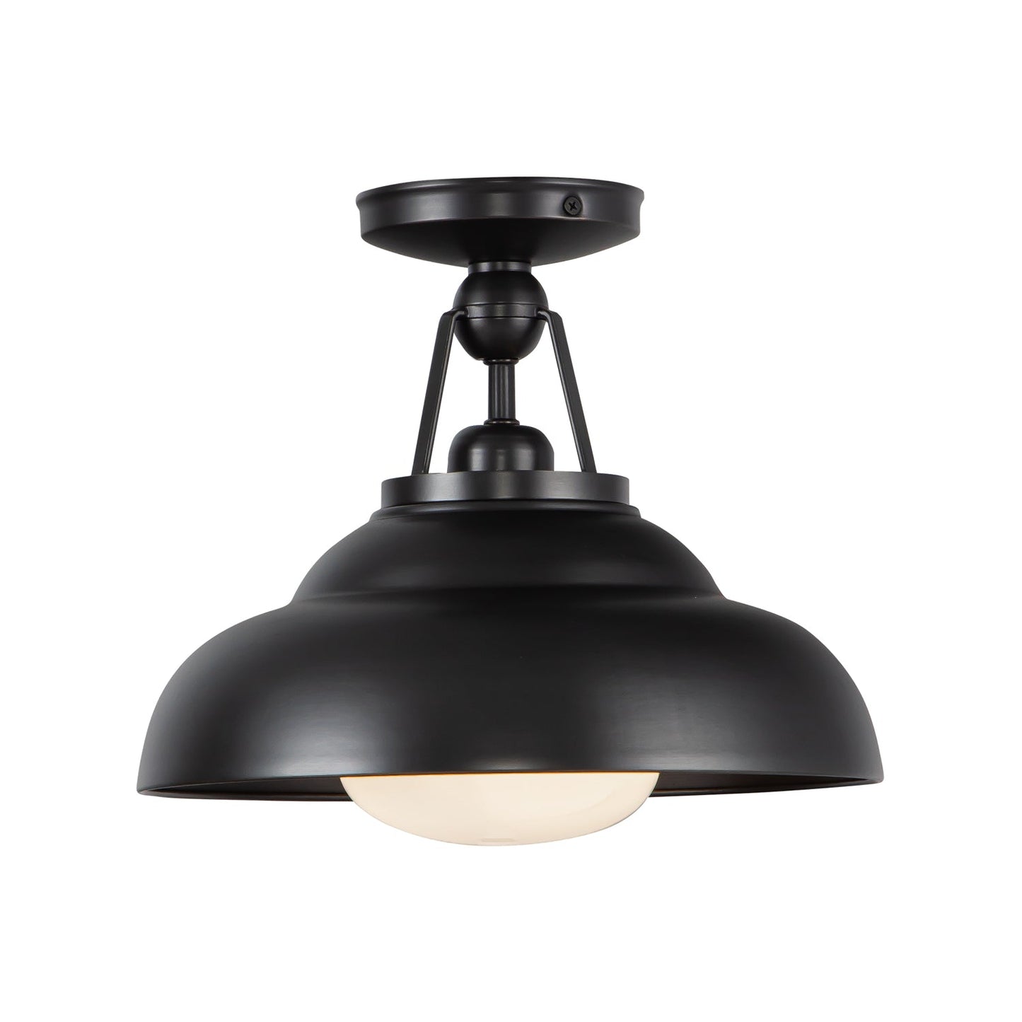 Alora Palmetto urban bronze semi-flush mount SF344012UBGO