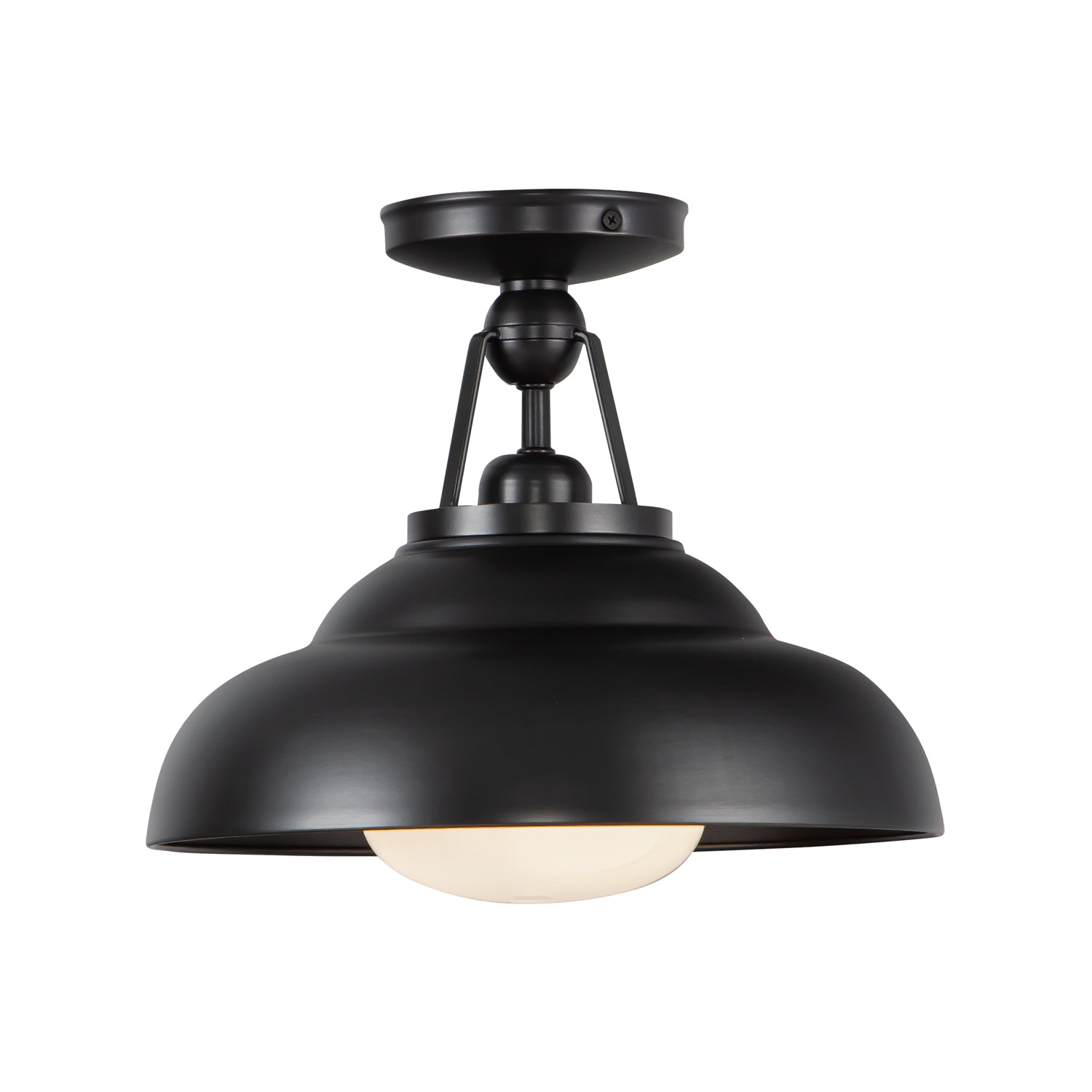 Alora Palmetto urban bronze semi-flush mount SF344012UBGO
