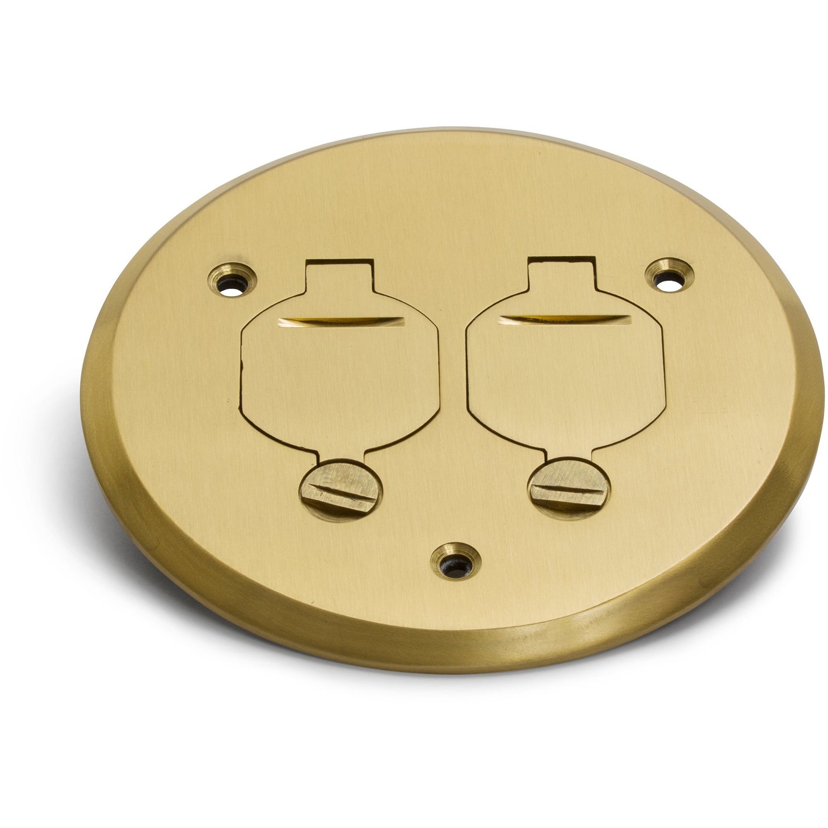 Lew Electric PBR-FPB Brass floor box cover