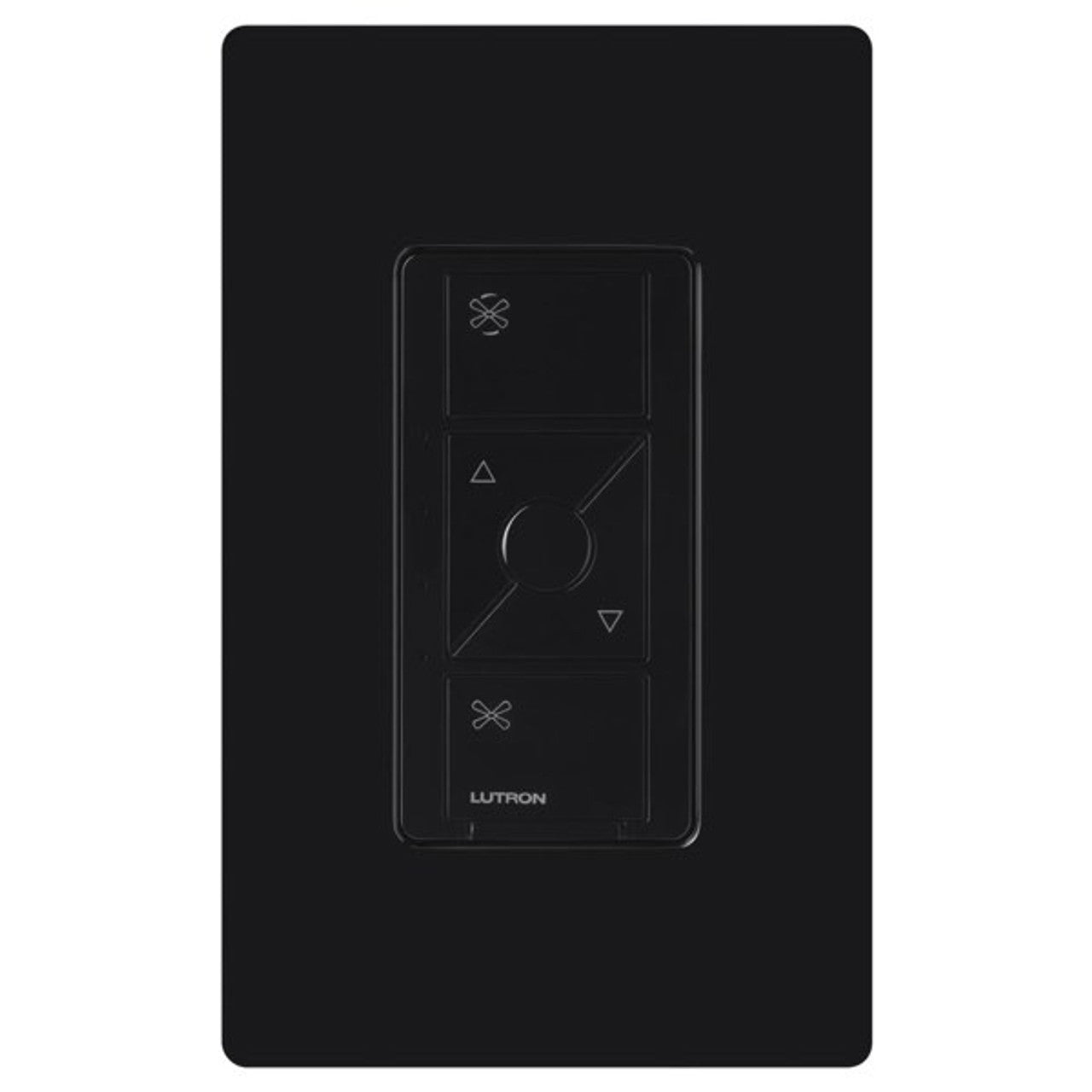 Lutron Caseta 4-speed fan control in Black