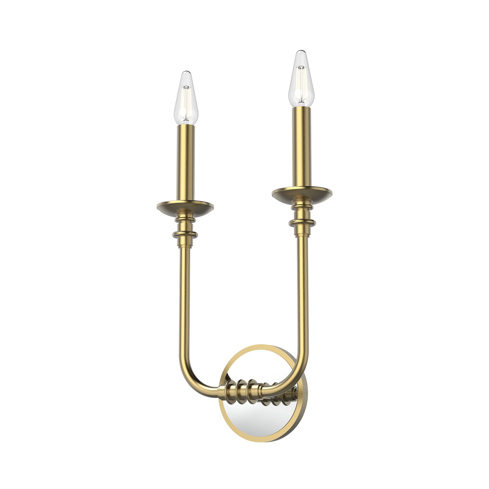 Alora Peabody vintage brass vanity light WV351502VB