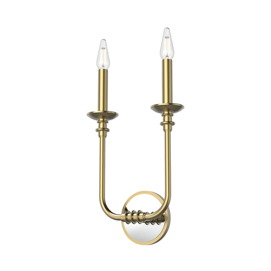 Alora Peabody vintage brass vanity light WV351502VB