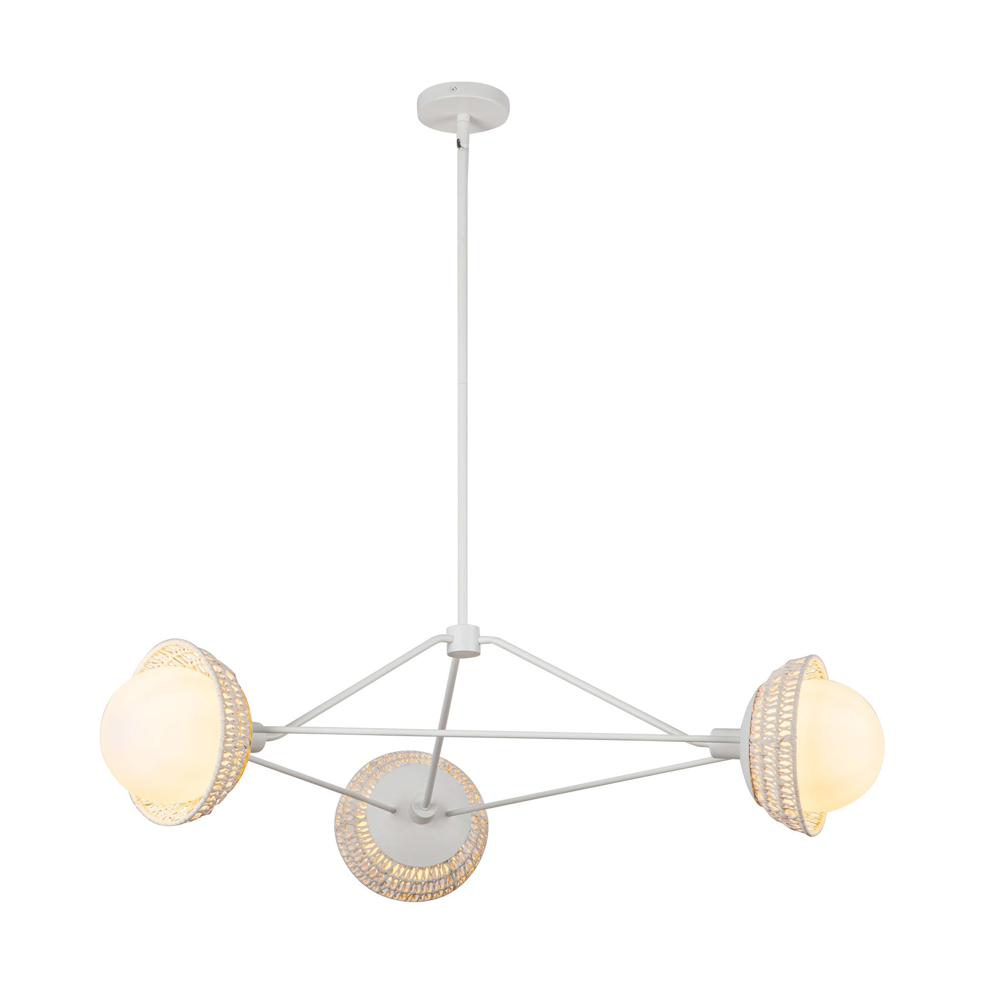 Alora Mood Perth white chandelier CH490340WHOP