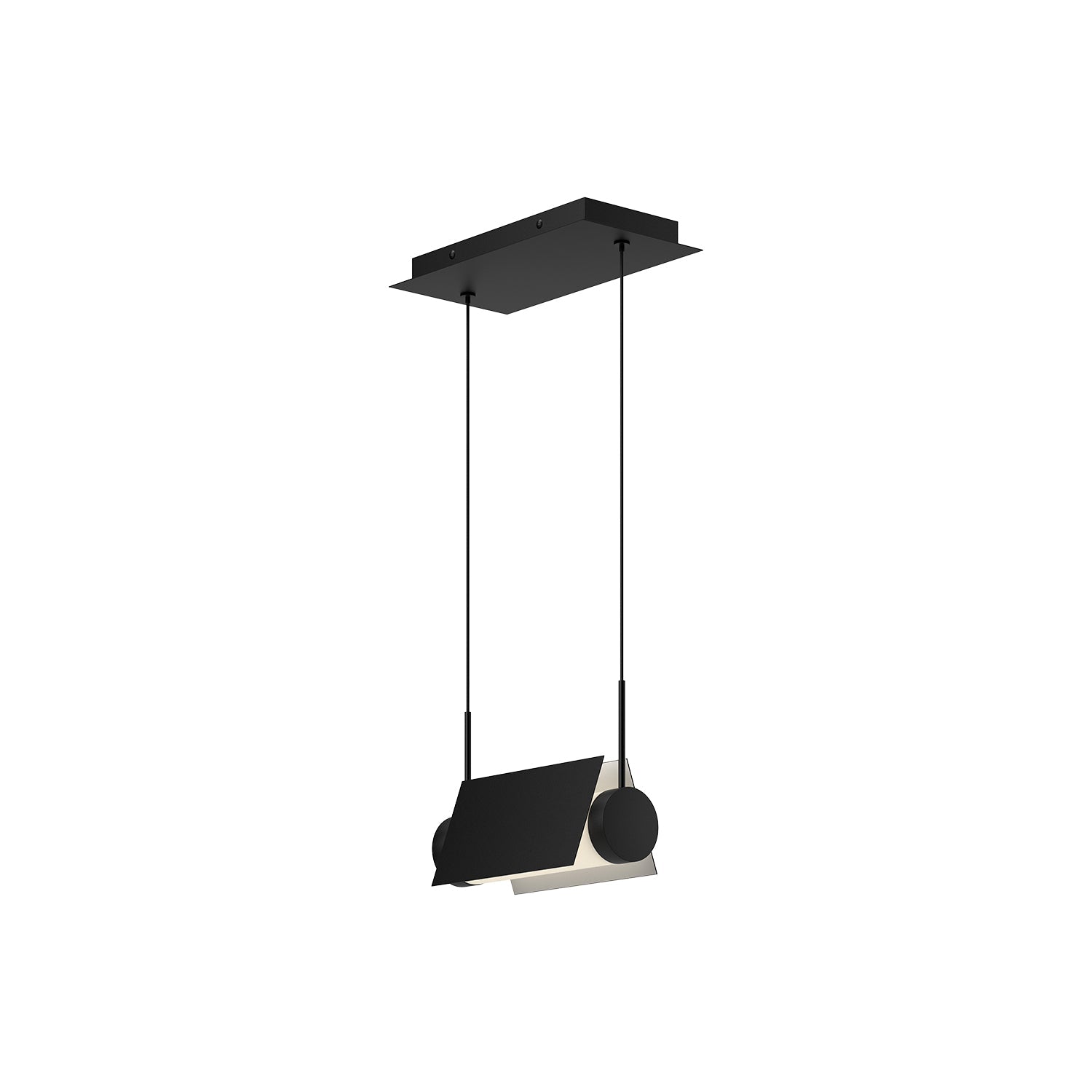 Kuzco Phoenix black linear pendant LP73510-BK/WH