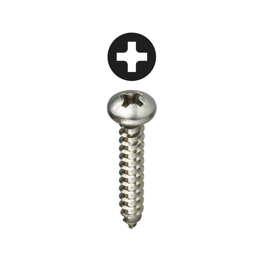 Dottie PHSMSS82 Dottie #8 x 2 in Stainless Steel Phillips Pan Head Sheet Metal Screw PHSMSS82