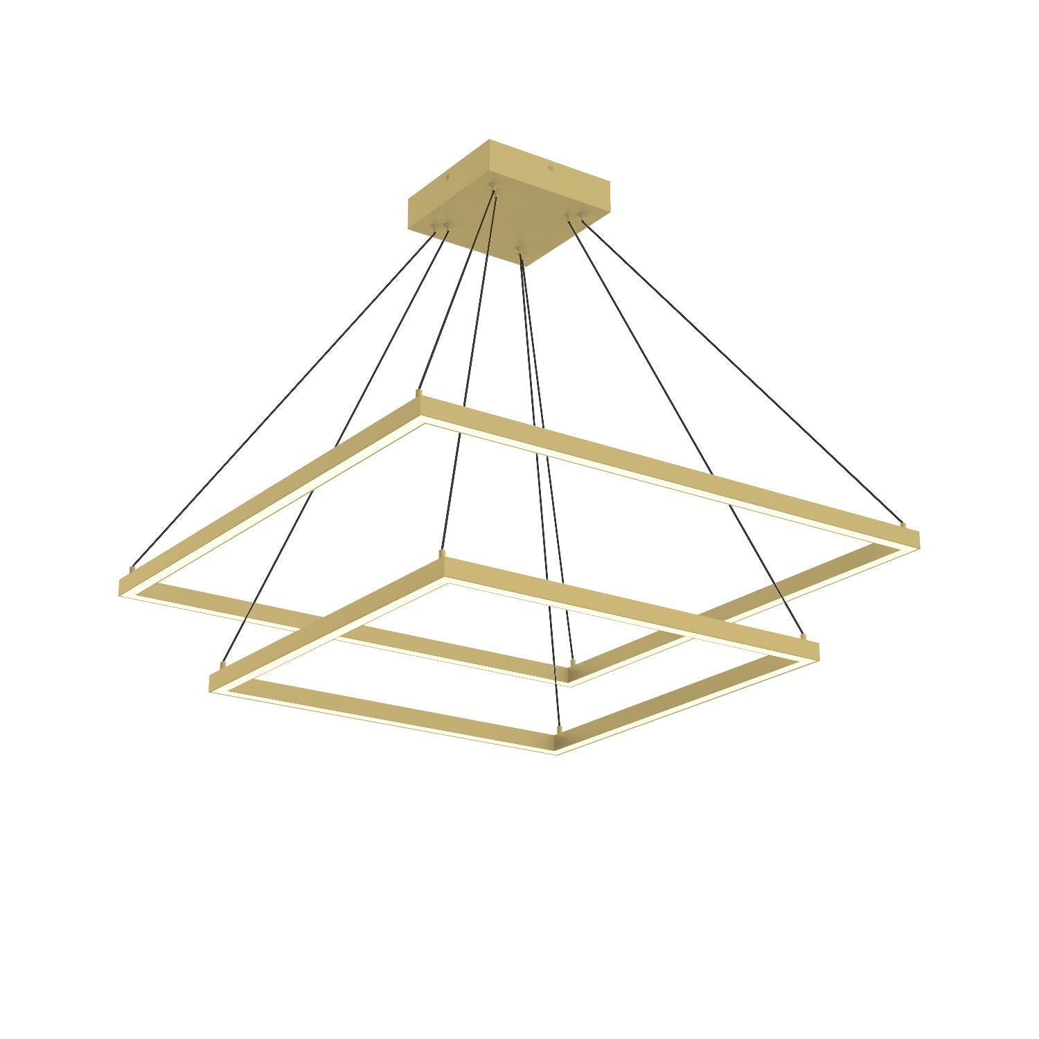 Kuzco Piazza brushed gold chandelier CH88232-BG
