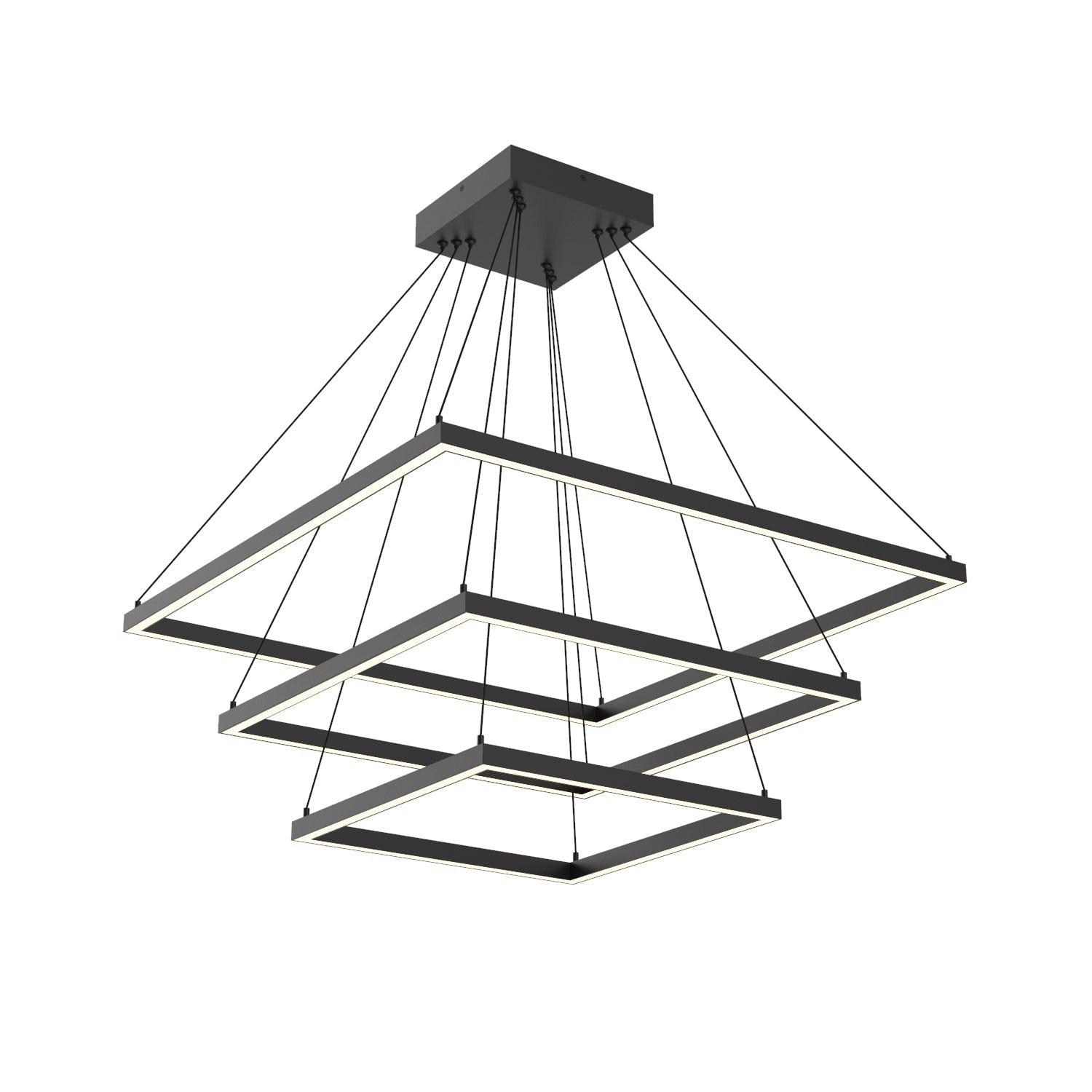 Kuzco Piazza black [universal voltage and 0-10 dimming] chandelier CH88332-BK-UNV-010