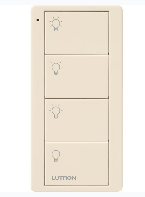 Lutron Pico wireless remote in Light Almond