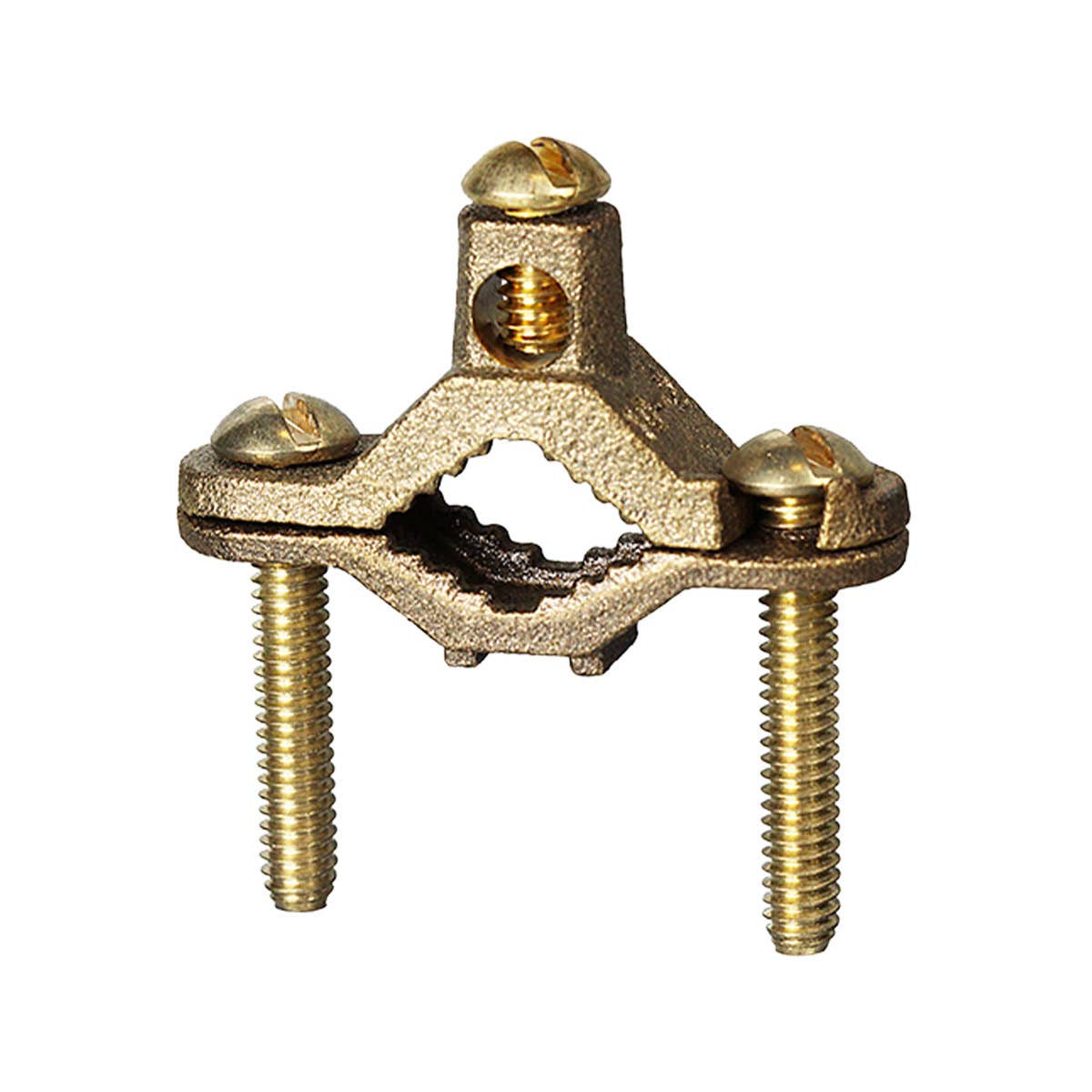 Dottie PL25 Dottie 1/2-1 in Bronze Bare Ground Clamp w/ Brass Screw PL25