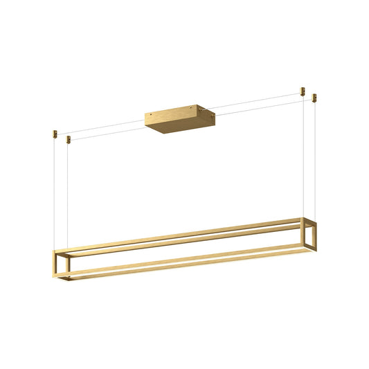 Kuzco Plaza brushed gold [universal voltage] linear pendant LP45548-BG-UNV
