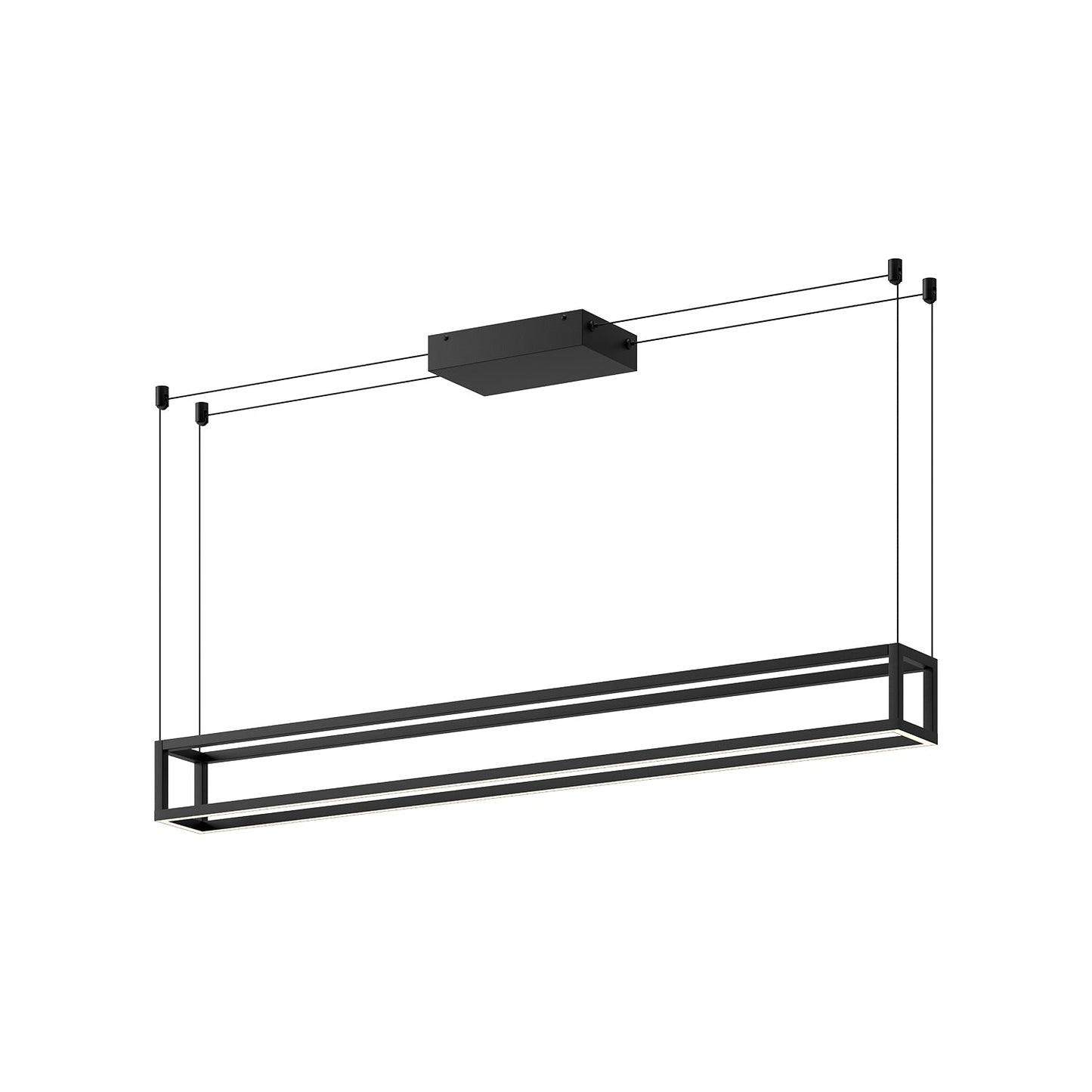 Kuzco Plaza black [universal voltage] linear pendant LP45548-BK-UNV