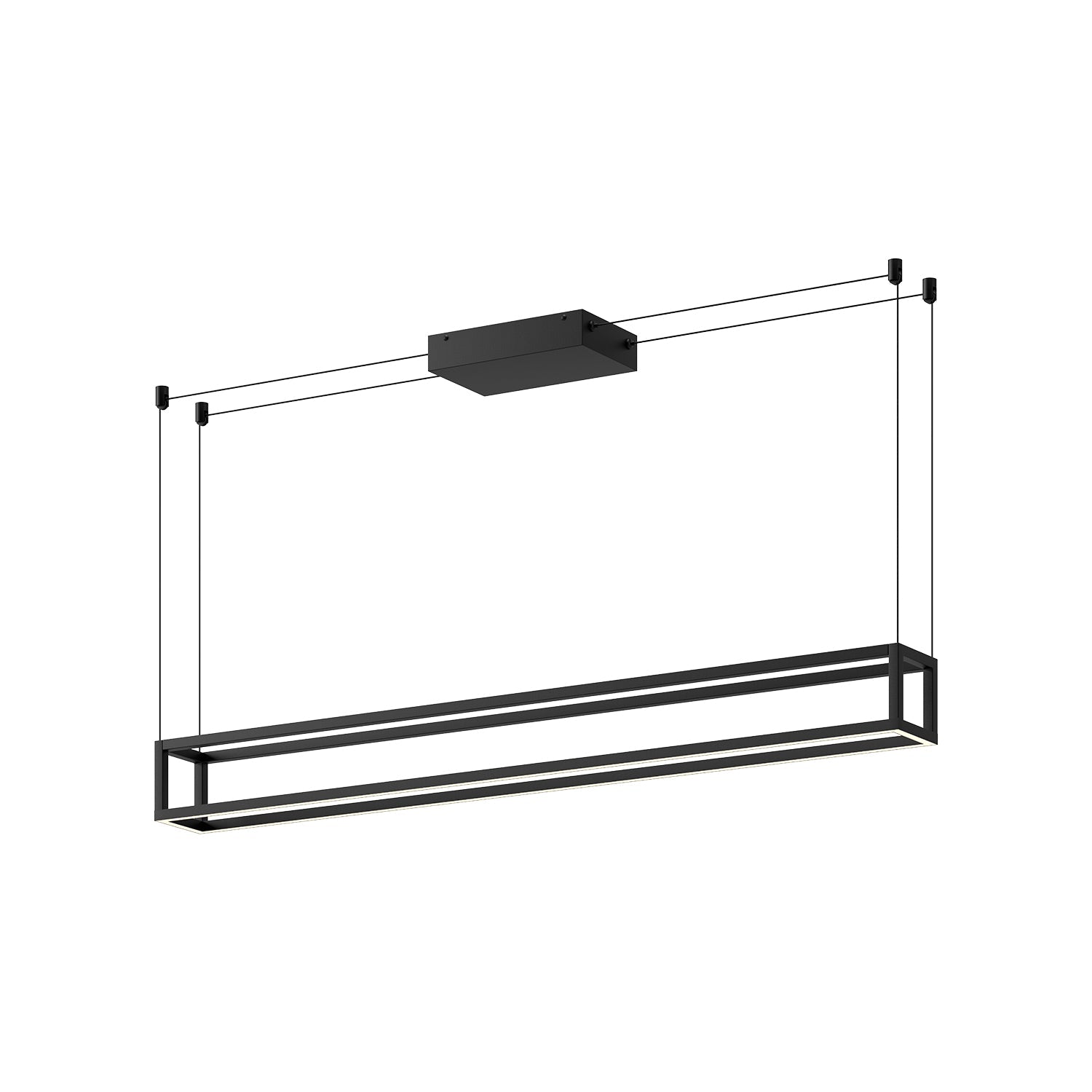 Kuzco Plaza black [universal voltage] linear pendant LP45548-BK-UNV