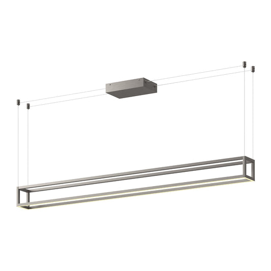 Kuzco Plaza brushed nickel [universal voltage] linear pendant LP45560-BN-UNV