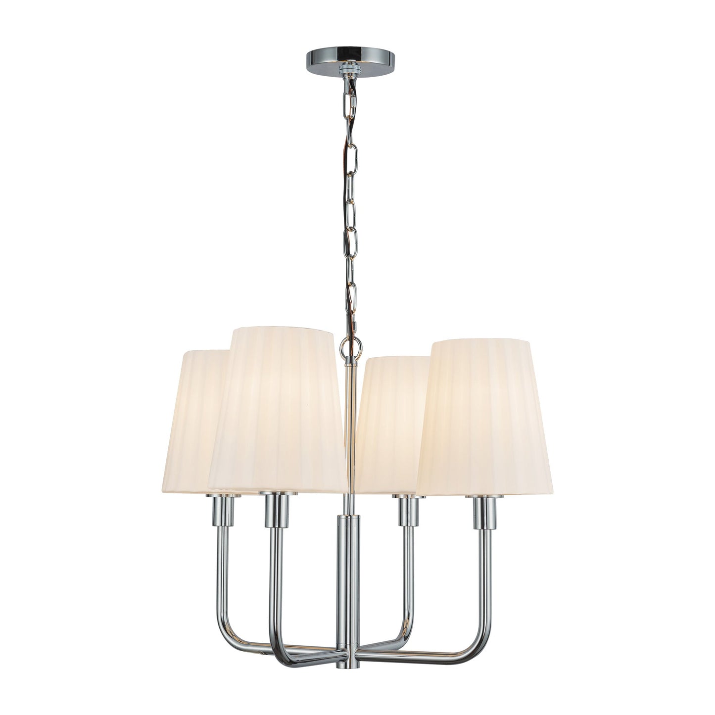 Alora Mood Plisse chrome chandelier CH628423CHOP