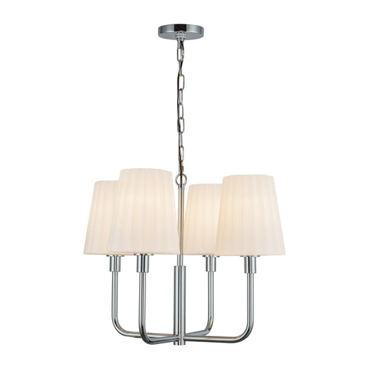 Alora Mood Plisse chrome chandelier CH628423CHOP