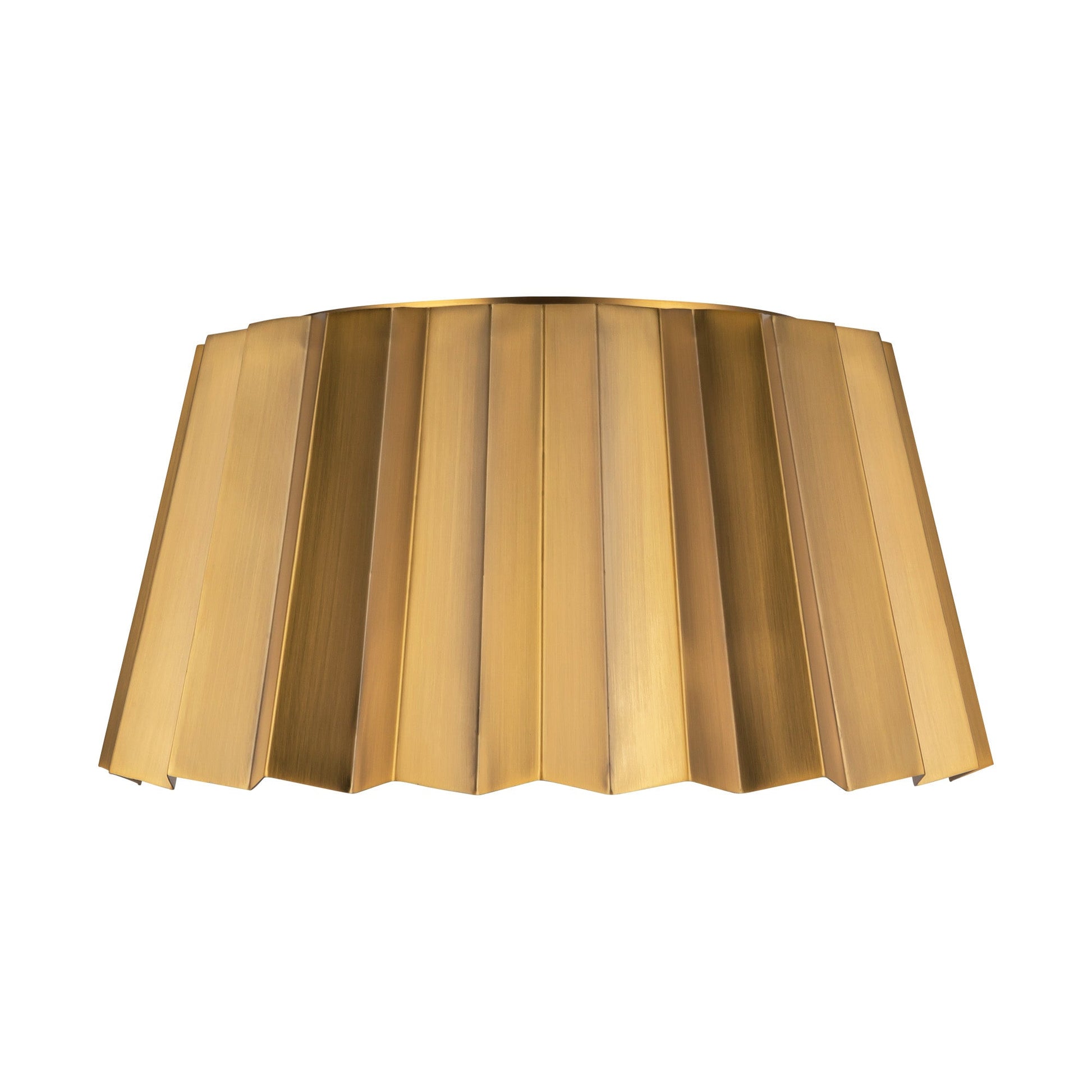 Alora Mood Plisse aged gold flush mount FM528514AG