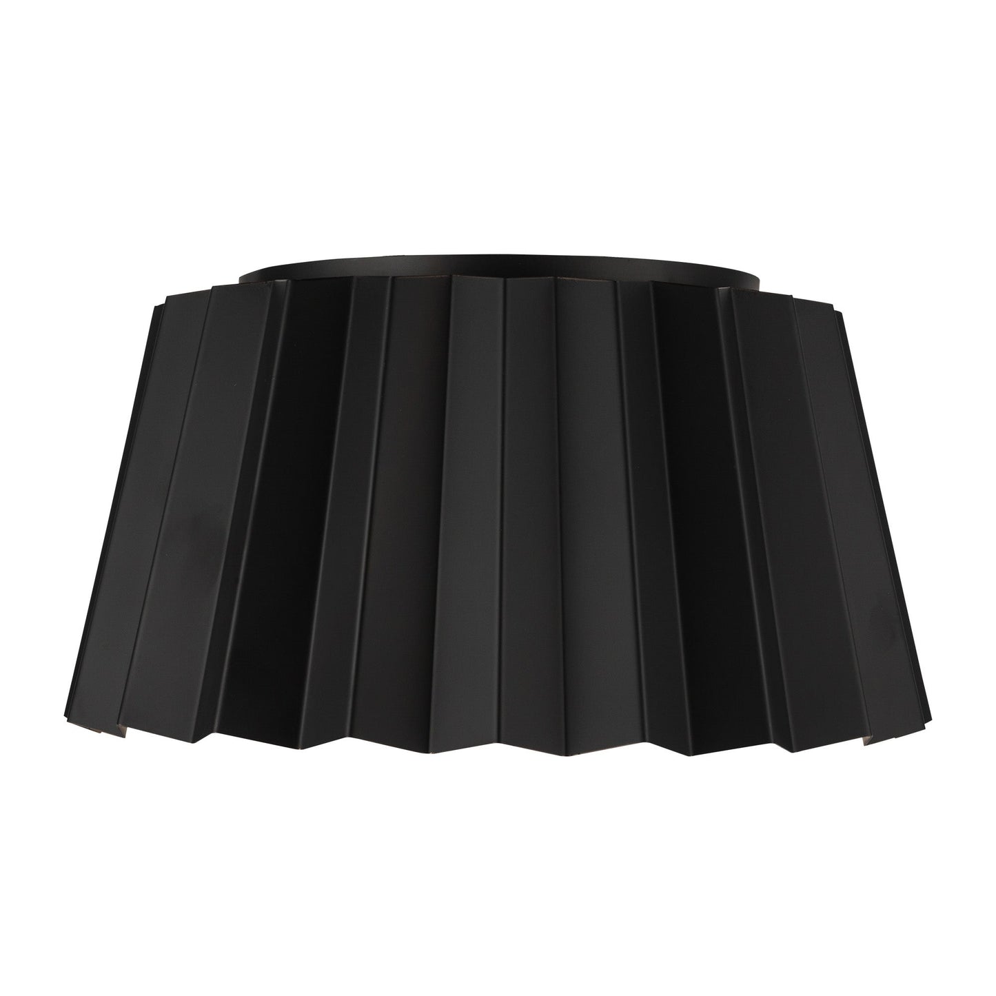 Alora Mood Plisse matte black flush mount FM528514MB
