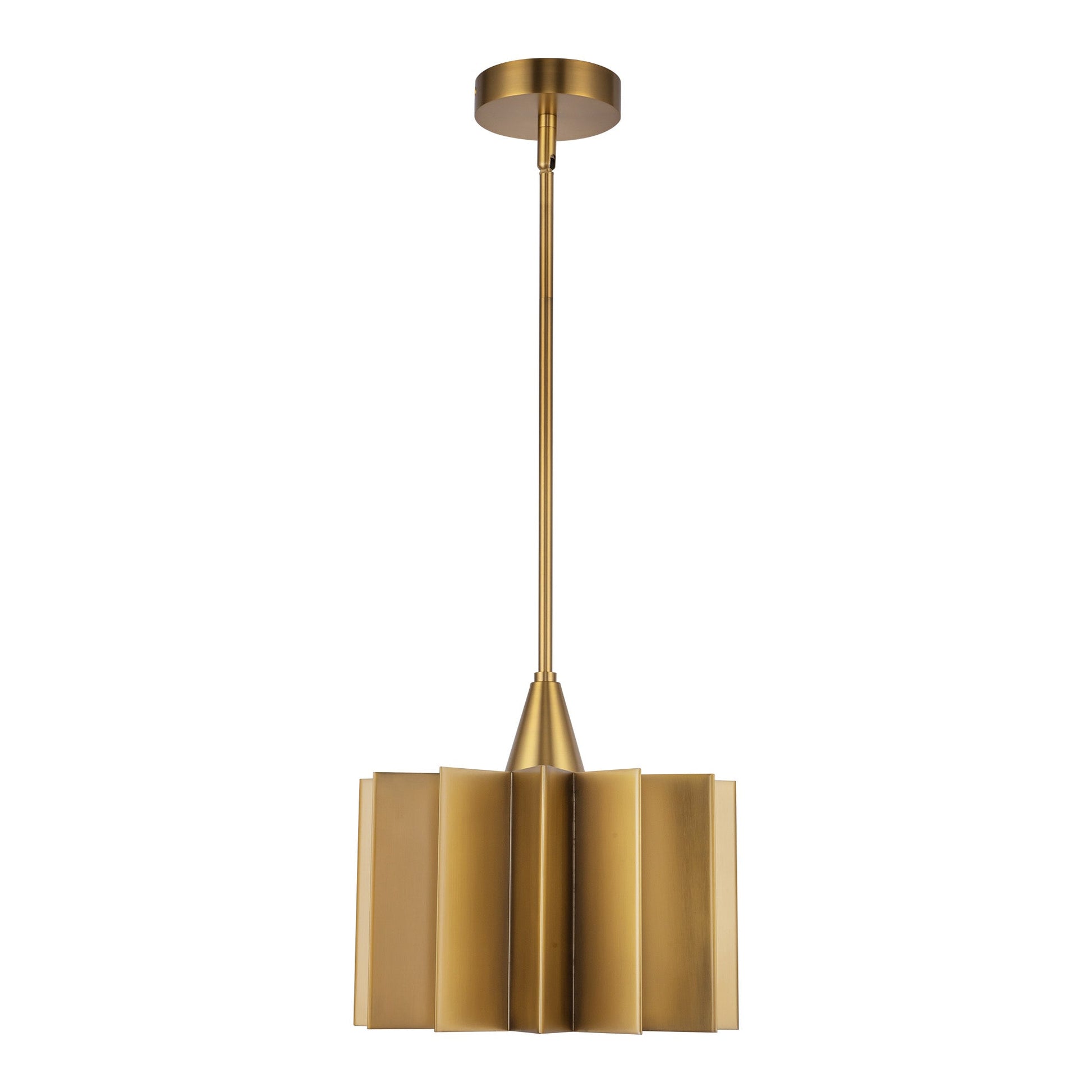 Alora Mood Plisse aged gold pendant PD528412AG