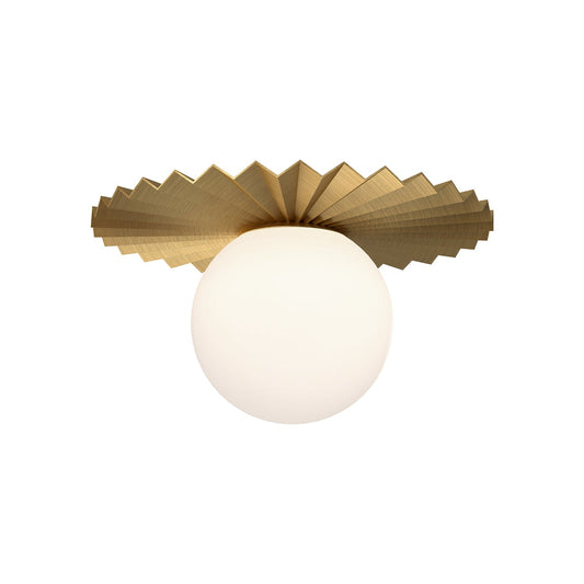 Alora Mood Plume brushed gold flush mount FM501212BGOP