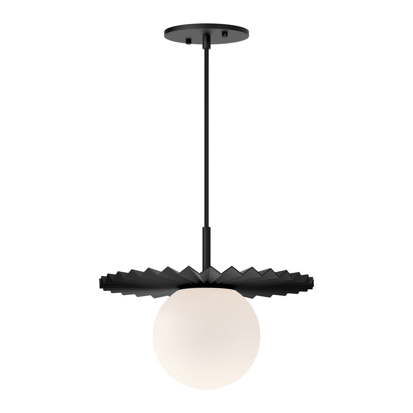 Alora Mood Plume matte black pendant PD501212MBOP
