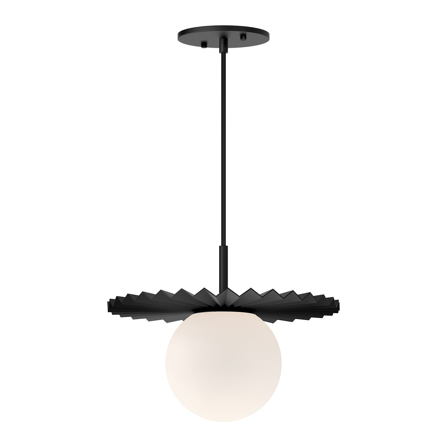 Alora Mood Plume matte black pendant PD501212MBOP