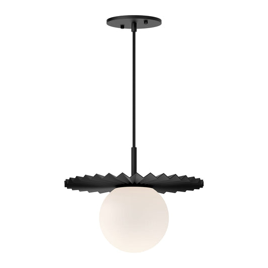 Alora Mood Plume matte black pendant PD501212MBOP
