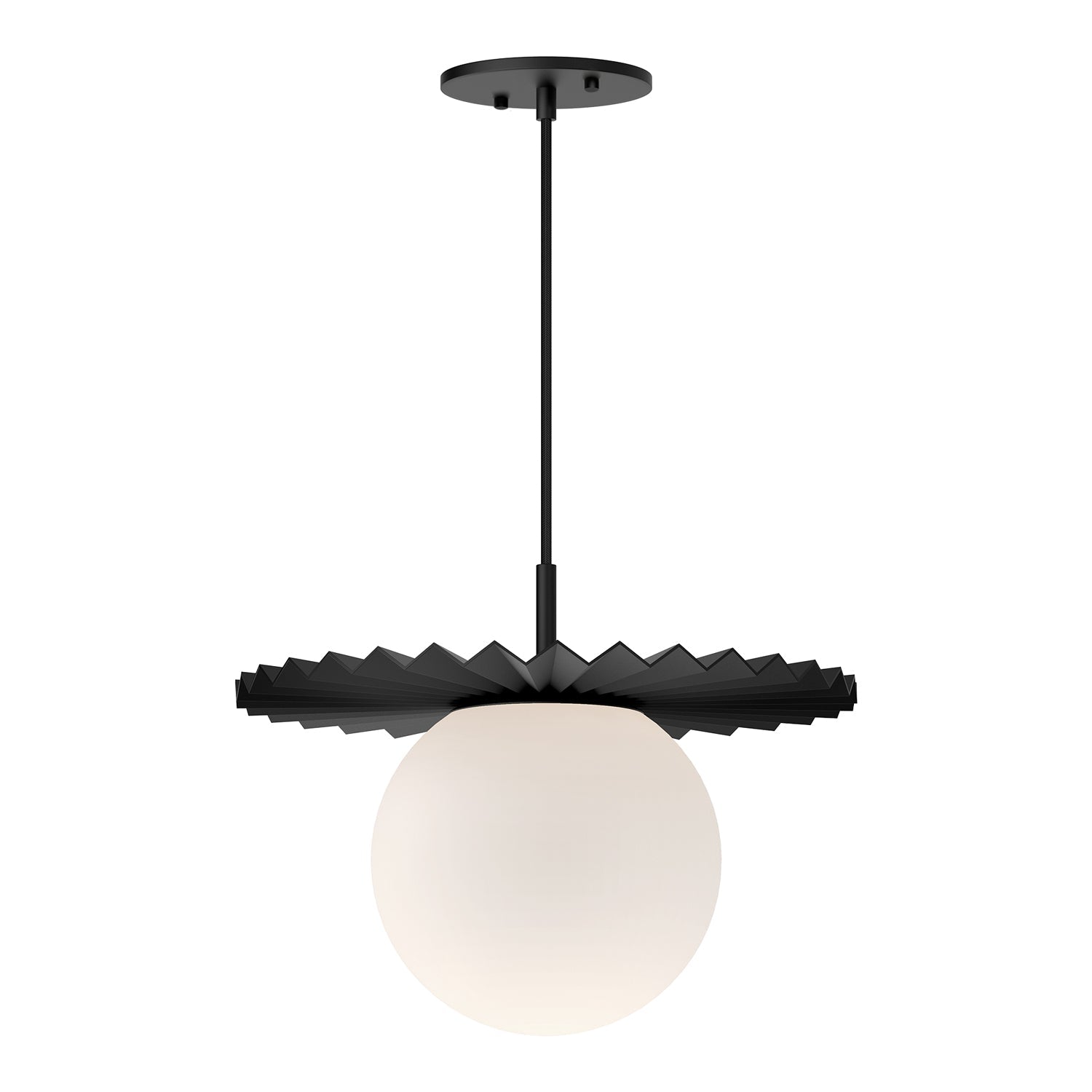 Alora Mood Plume matte black pendant PD501214MBOP