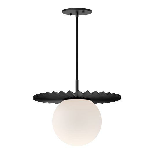 Alora Mood Plume matte black pendant PD501214MBOP