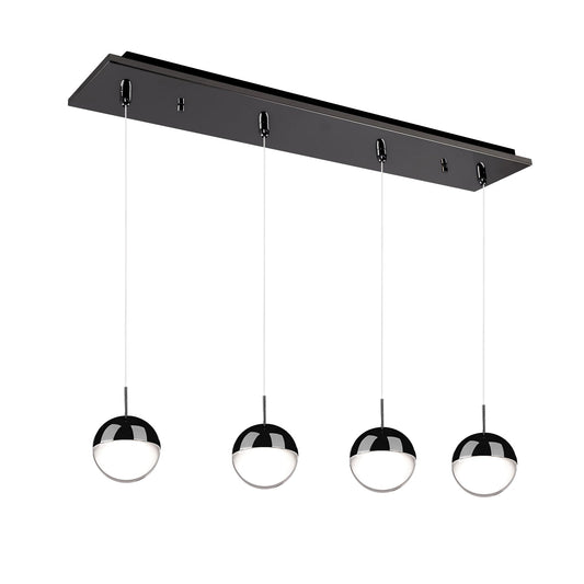 Kuzco Pluto black chrome multi-pendant MP402801BC-04