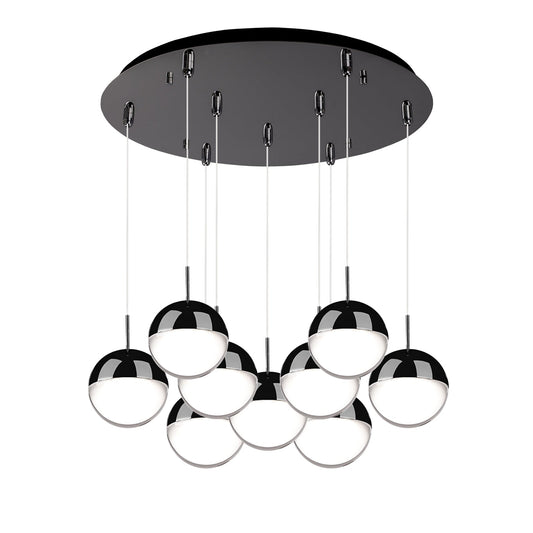 Kuzco Pluto black chrome multi-pendant MP402801BC-09