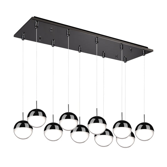 Kuzco Pluto black chrome multi-pendant MP402801BC-10