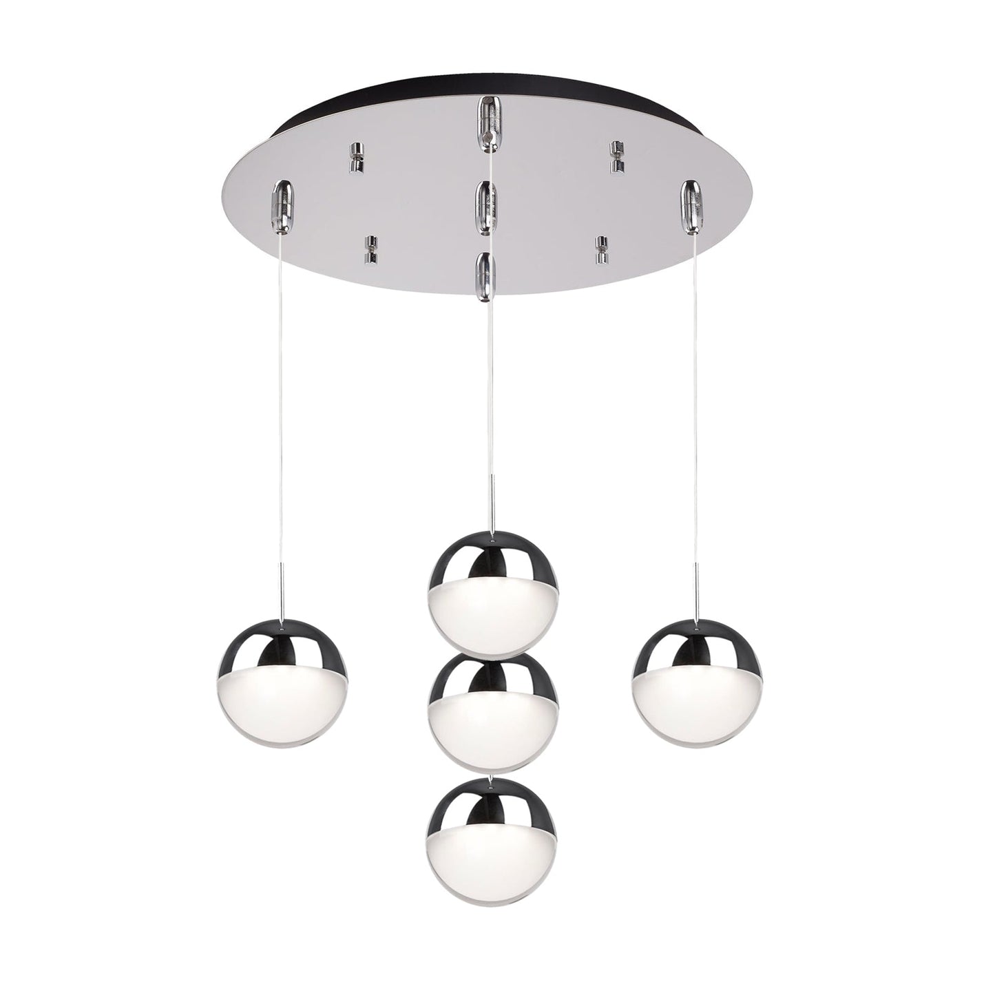 Kuzco Pluto chrome multi-pendant MP402801CH-05