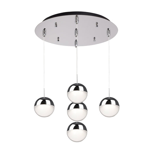 Kuzco Pluto chrome multi-pendant MP402801CH-05