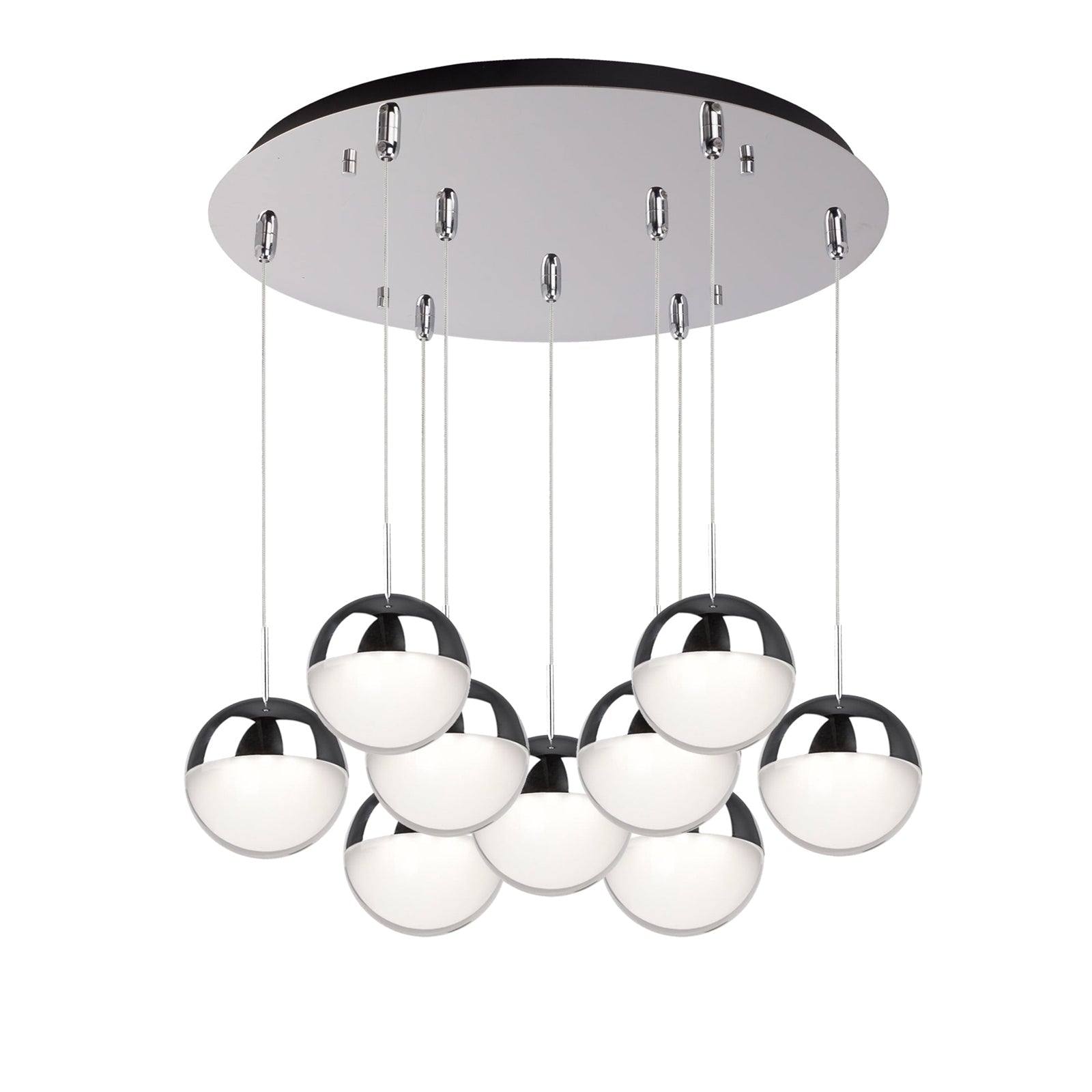 Kuzco Pluto chrome multi-pendant MP402801CH-09