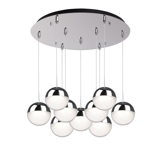 Kuzco Pluto chrome multi-pendant MP402801CH-09