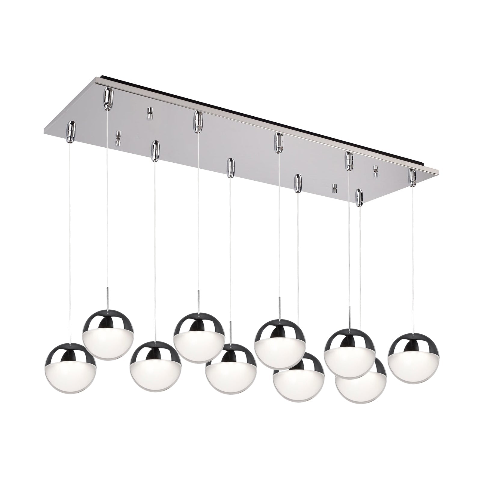 Kuzco Pluto chrome multi-pendant MP402801CH-10