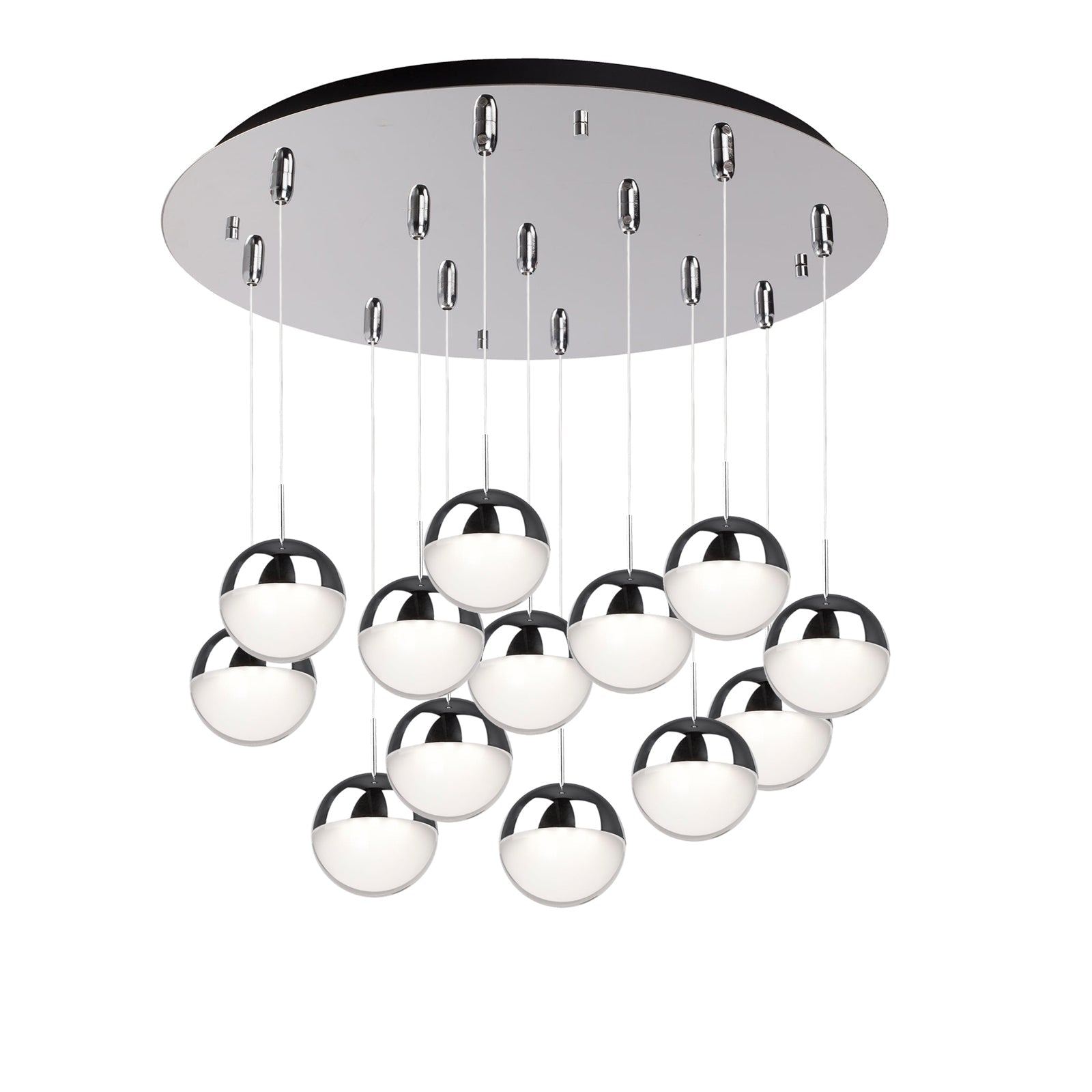 Kuzco Pluto chrome multi-pendant MP402801CH-13