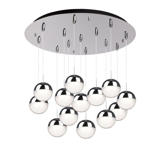 Kuzco Pluto chrome multi-pendant MP402801CH-13