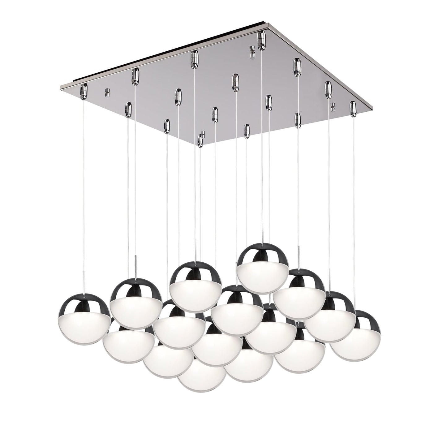 Kuzco Pluto chrome multi-pendant MP402801CH-16